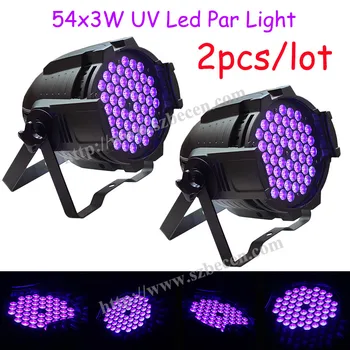 

2pcs 54X3W UV LED PAR LIGHT par can light dj party led lamp DJ Party Stage Lighting