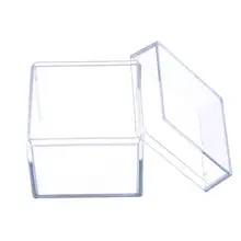 Clear Acrylic 5 Sided Jewelry Display Storage Box Case Square Cube Props Box цена Clear Acrylic 5 Sided Jewelry Display Storage Box Case Square Cube Props Box цены онлайн