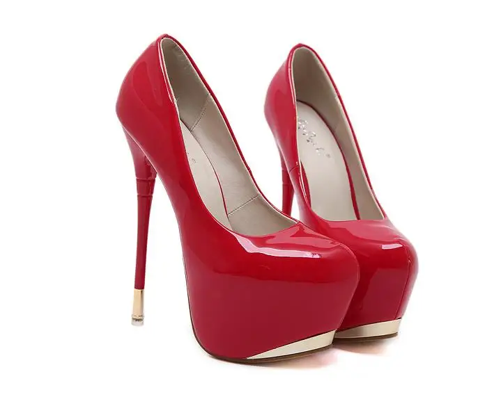 

18Cm sexy super-high heels and 15 cm nightclub black waterproof platform 16CM shoes women's shoes.