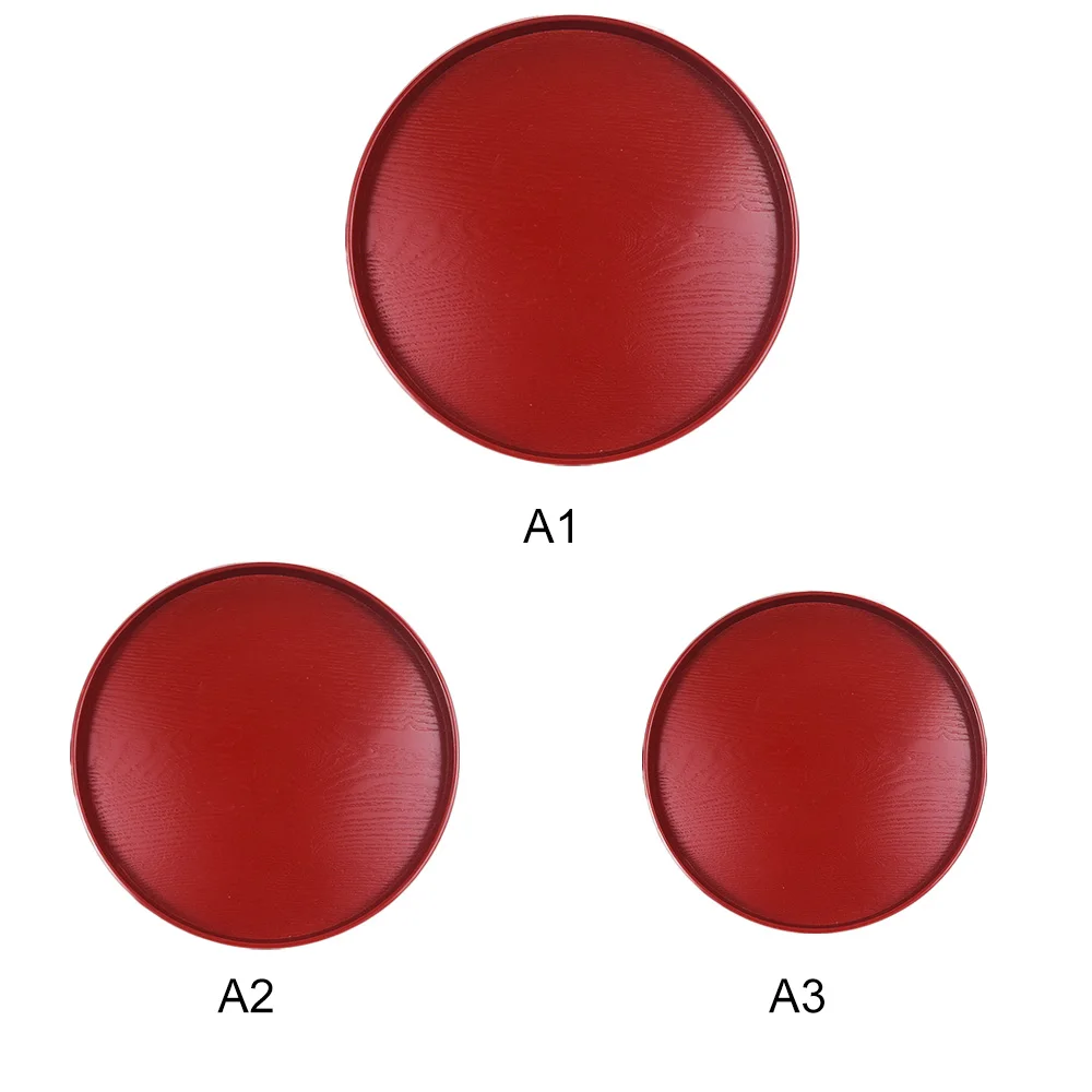 Деревянные поддоны сервировочный лоток круглые детские блюда для завтрака тарелки для торта