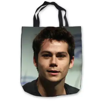 

Custom Canvas Dylan O'brien - Tote Shoulder Shopping Bag Casual Beach HandBag Daily Use Foldable Canvas #180713-07-4