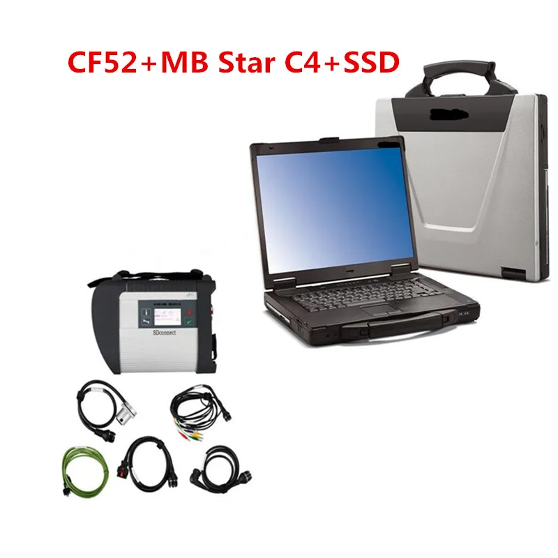 CF52 + MB Star C4 SD Connect SSD 2020 09 DAS диагностическая система компактный 4 Диагностический