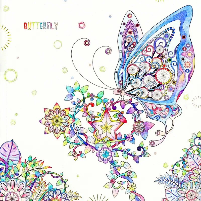 Fantastic Animals Coloring Book Antistress Relieve Stress Kill Time Drawing Painting Graffiti Art Colouring Books For Adult Kids In From Office