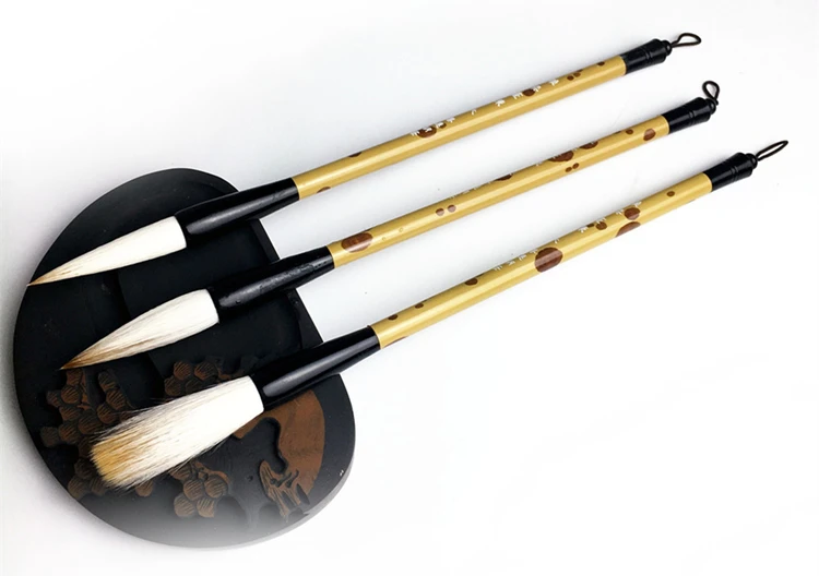Caneta de Caligrafia Escova de Pintura Alta Qualidade Escrita Escovas Grande Médio Pequeno Roteiro Regular Handwrting 3 Pcs 9 High Quality calligraphy pen brush
