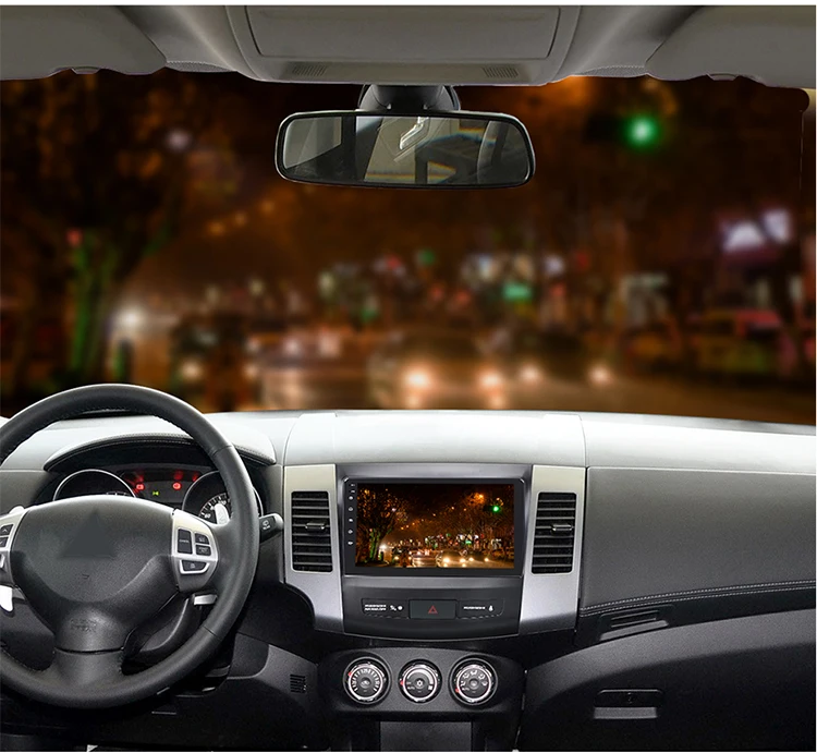 Multimídia para Mitsubishi Gravador de Rádio de Navegação Yuemain Car Dvd Player Outlander xl 2005 2014 2din Android 8.1 Gps 27 ebilaen para mitsubishi outlander xl 2005-2014 2din