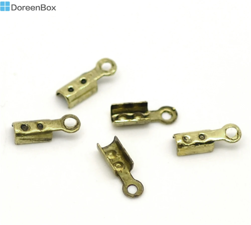 

Doreen Box Lovely Antique Bronze Necklace/ Cord Crimp End Caps 7.5x2.5mm(1/4"x1/8"), sold per lot of 1000 (B16979)