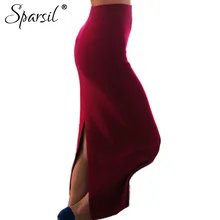 Осенне-зимние кашемировые юбки, ретро юбки длиной до щиколотки, Женская эластичная прямая Рождественская юбка, Женская длинная юбка