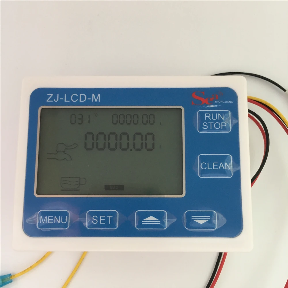 ZJ-lcd-M расходомер Датчик расхода воды контроль ЖК-дисплей+ датчик температуры зонд