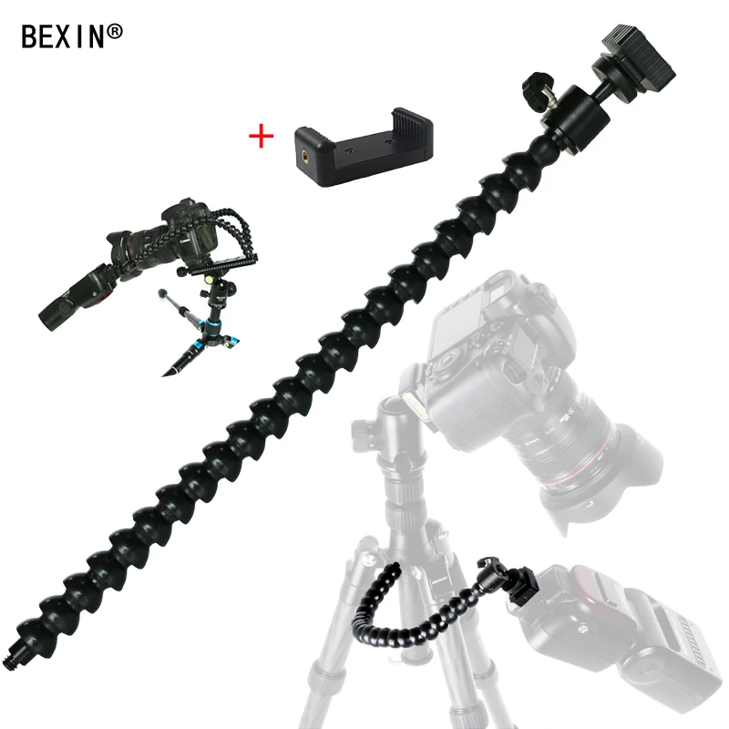  Flexible arm Bracket Bendable Flash Light Stand dslr camera Flash Bracket adapter mount hot shoe fl