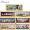 The Mediterranean Sea port cross stitch kit aida 14ct 11ct count printed canvas stitches embroidery DIY handmade needlework ► Photo 1/6