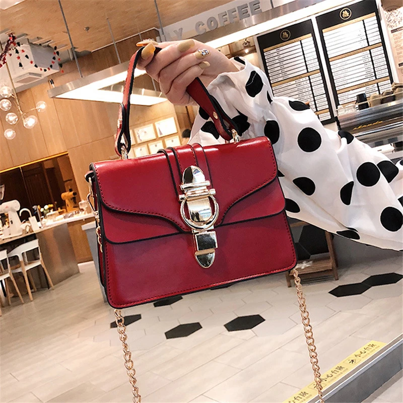 

Joker handbag women 2019 New fashion lock single shoulder Messenger bag