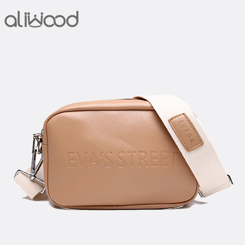 Aliwood العلامة التجارية مصمم جلد المرأة حقيبة يد السيدات حقائب كتف متنقلة إلكتروني رفرف بسيط الأزياء الإناث Crossbody حقيبة Aliwood العلامة التجارية مصمم جلد المرأة حقيبة يد السيدات حقائب كتف متنقلة إلكتروني رفرف بسيط الأزياء الإناث Crossbody حقيبة