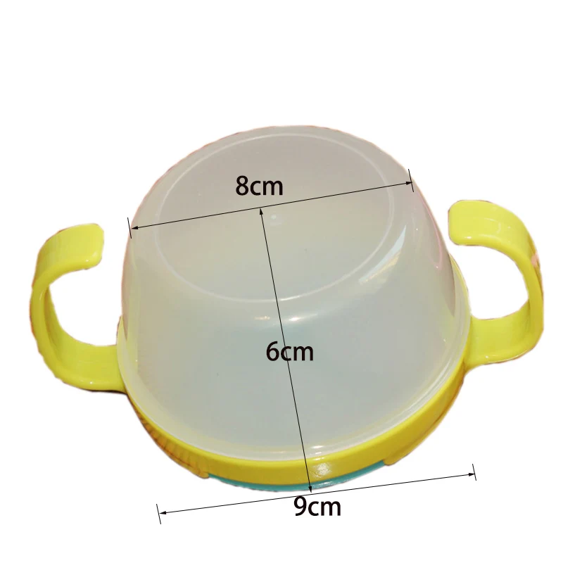 Детская миска для младенцев, вращающаяся на 360 градусов, непроливающаяся посуда, Детская миска для закусок, контейнер для еды, детское блюдо T0402