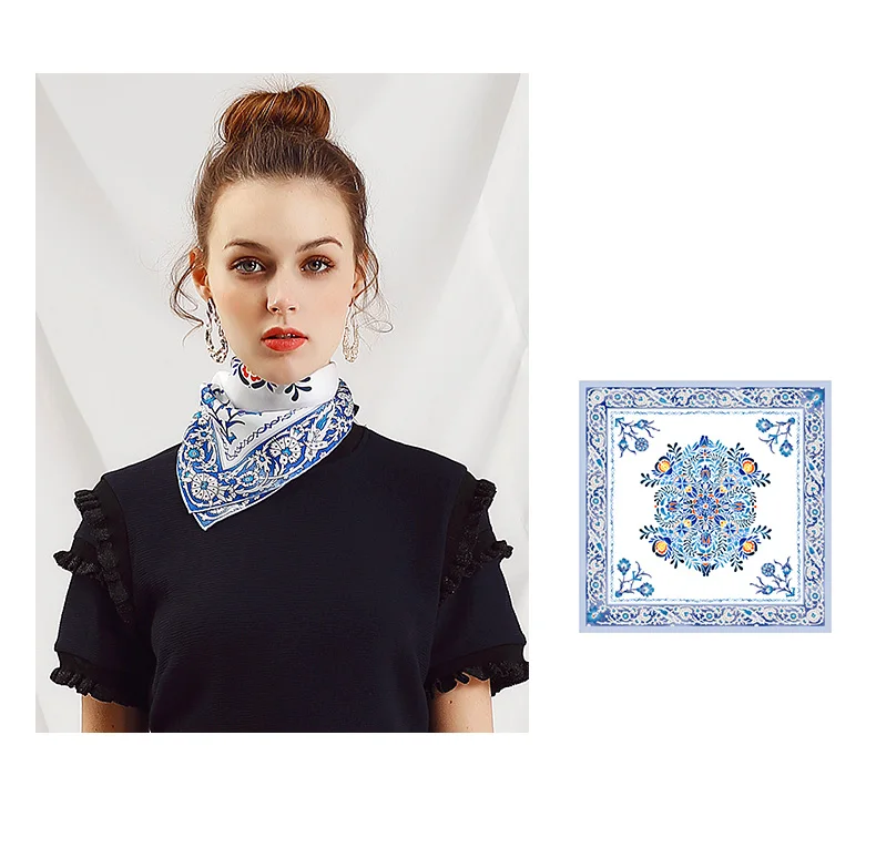 [BAOSHIDI] весенний дизайнерский шарф, атласный маленький шелковый квадратный шарф на 12 момме, роскошный брендовый женский шарф, китайские шарфы