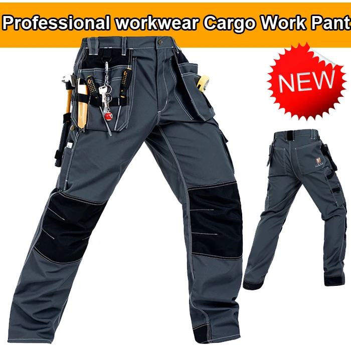 Bauskydd High quality Polycotton men's multi-pockets cargo workwear trousers Craftsman's work pant free shipping Bauskydd High quality Polycotton men's multi-pockets cargo workwear trousers Craftsman's work pant free shipping