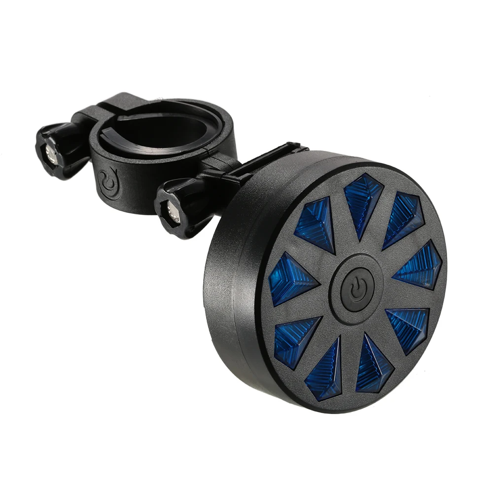 Excellent 4 Color Bile Front Light Bicycle Scooter Taillight LED Mini Waterproof Rear Light Diamond Shape Light Cycling Lamp 5