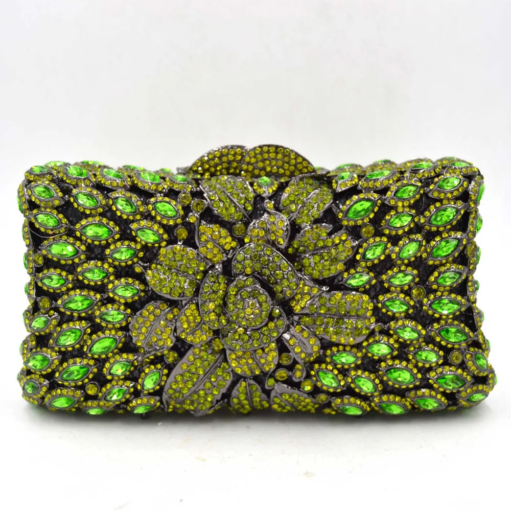 emerald green evening bag