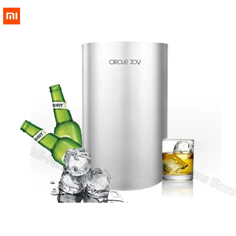 Xiaomi двухэтажное ведро для льда из нержавеющей стали шампанского вина винный