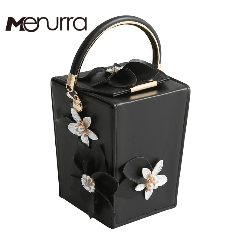 

Designer Pink PU Flowers Beaded Women Totes Bags Evening Party Clutches Gift Box Clutch Wedding Dinner Handbag Bolsa Feminina