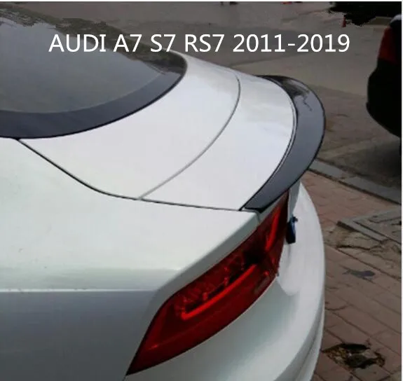 Углеродное волокно заднего крыла задний багажник спойлер крыло ForAUDI A7 S7 RS7 2011 2012