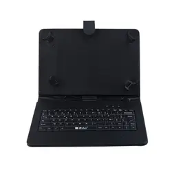 Ультра-тонкий 10,1 "Регулируемый чехол для планшета с клавиатурой Стенд Крышка для Android планшет с Micro USB соединение (французский версия)