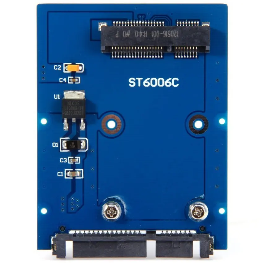 Тонкий тип Mini PCI E mSATA SSD до 2 5 &quotSATA 3.0 22 контактный адаптер для жесткого диска