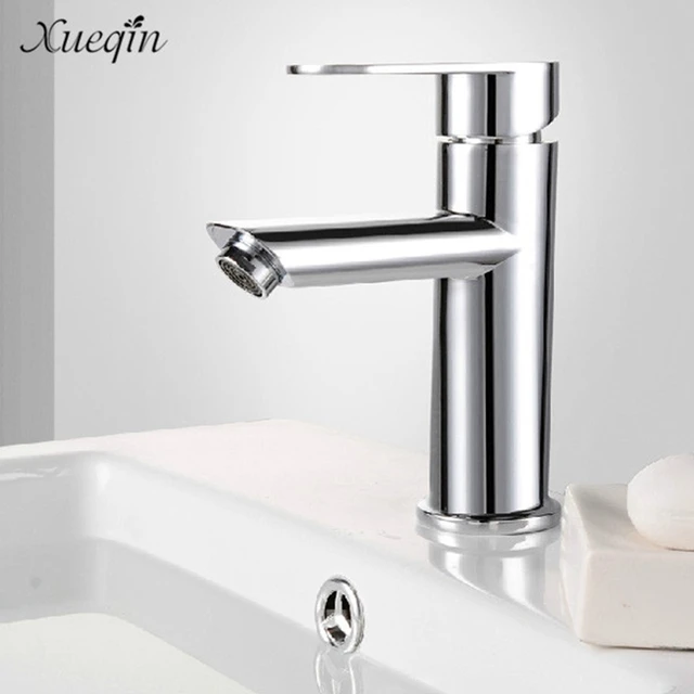 Xueqin Home Kitchen Bathroom Basin Sink Water Faucet Single Handle Xueqin Home Kitchen Bathroom Basin Sink Water Faucet Single Handle Hot Cold Mix Faucets Washbasin