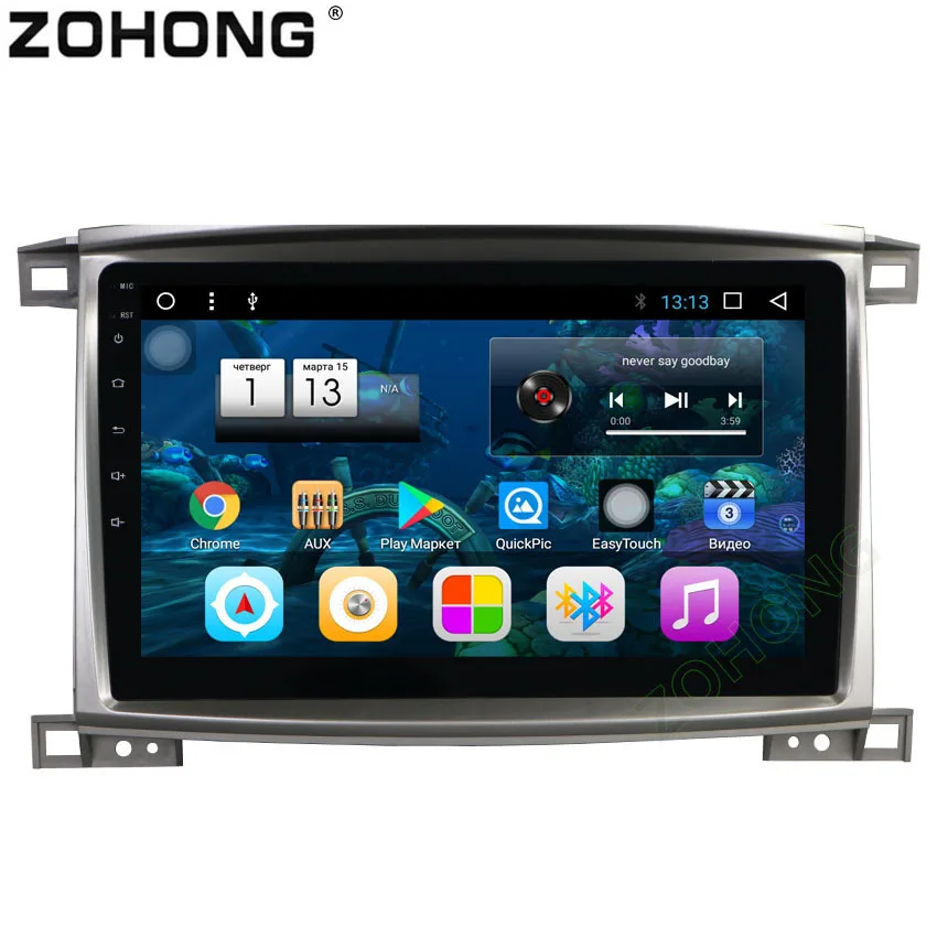 Best 2.5D 10.2 inch PIP Octa 8 Core Android Car multimedia DVD player for Toyota Land cruiser 100 LC 100 car radio GPS Navigation BT 1