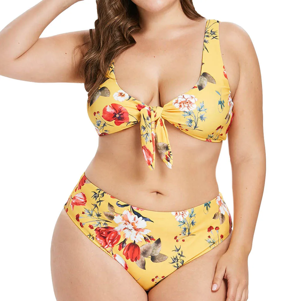 

Push up Bikini 2019 Swimwear Women Print bandage Swimsuit Plus size Bikinis Set Brazilian Swimming for women Maillot De Bain