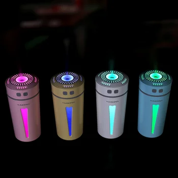

260ML USB Air Humidifier With 7 Color Changing Night Light Ultrasonic Essential Aroma Oil Diffuser Mist Maker Fogger For Car