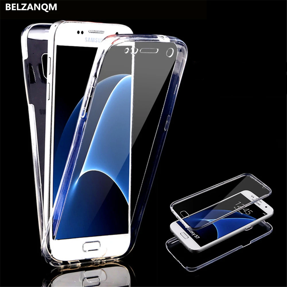

360 Full Body Cover Phone Case for Samsung Galaxy S3 S4 S5 S6 S7 edge S8 S9 Plus Soft Silicone Cases for Samsung Note 9 8 5 4 3