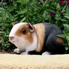 Моделирование животных guinea pig украшения, вилла украшения сада Двор стильная футболка с изображением персонажей видеоигр хомяк украшения дома