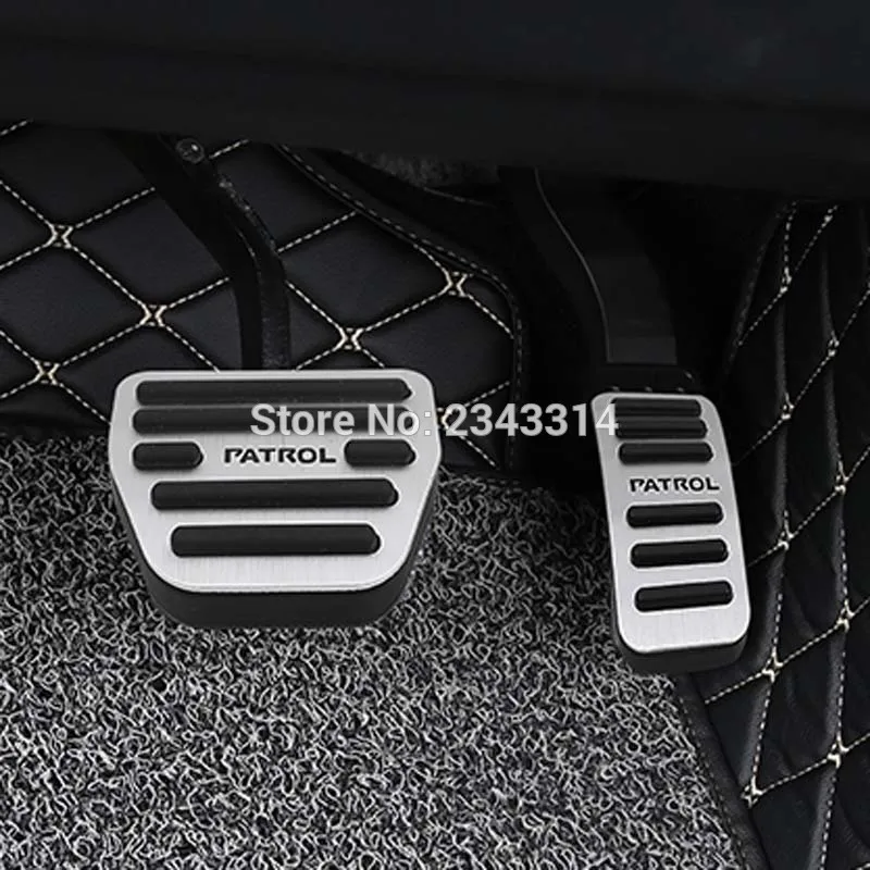 For-Nissan-Patrol-Y62-2014-2017-2018-Aluminum-AT-Accelerator-Pedal-Gas-Brake-Pad-Pedal-Protectors (4)