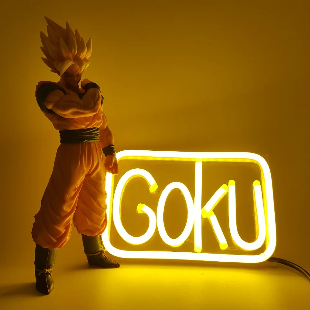 Dragon Ball Z Son Goku Luminaria LED Neon Light Anime Dragon Ball Z