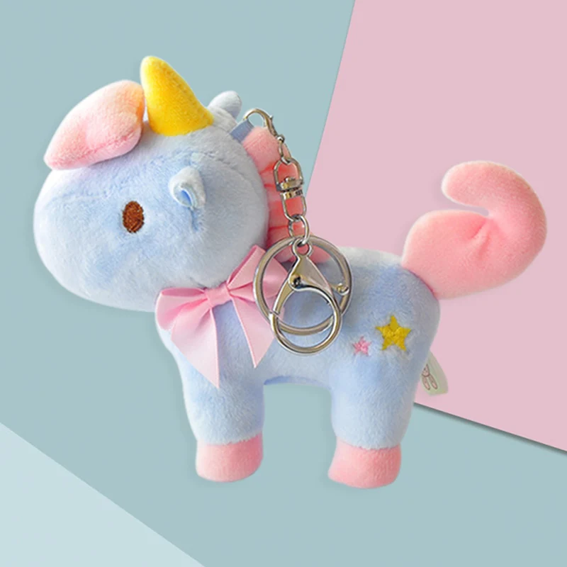11cm Soft Unicorn Plush Toy Baby Kids Appease Sleeping Pillow Doll Animal Stuffed Plush Toy Birthday Gifts for Girls Children