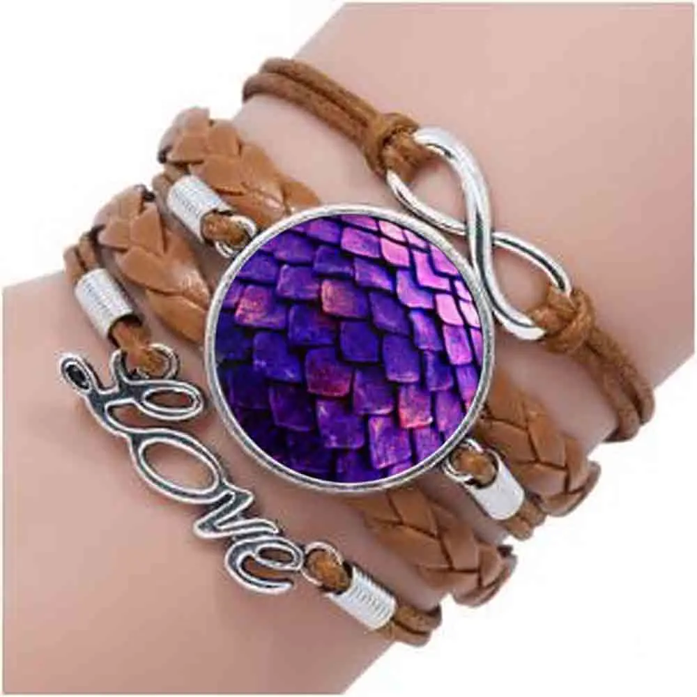 Bronze Love Pattern bracelet Large Egg Glass Dome Game bracelets Dragon Jewelry | Украшения и аксессуары