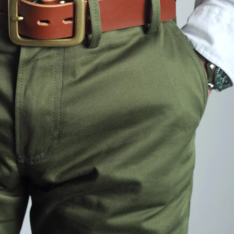 Мировой войны 2 армии США офицер Ман мотобрюки 9 унц. хлопок повседневное Чино брюки для девочек RGT-0003