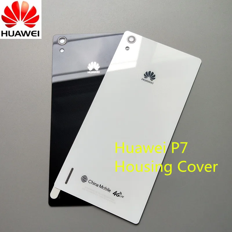 Original mobile phone Housing Cover for HUAWEI P7 5 Inch Back Door Replacement Case Adhesive Sticker 2 Colors in stock | Мобильные