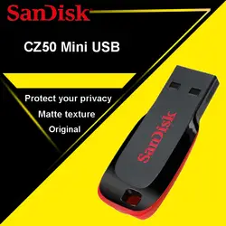 Sandisk USB 2,0 накопитель флешки 32 ГБ 64 ГБ 128 ГБ USB флешка 16 ГБ 8 ГБ мини Memory Stick устройства хранения данных U диска Flashdisk