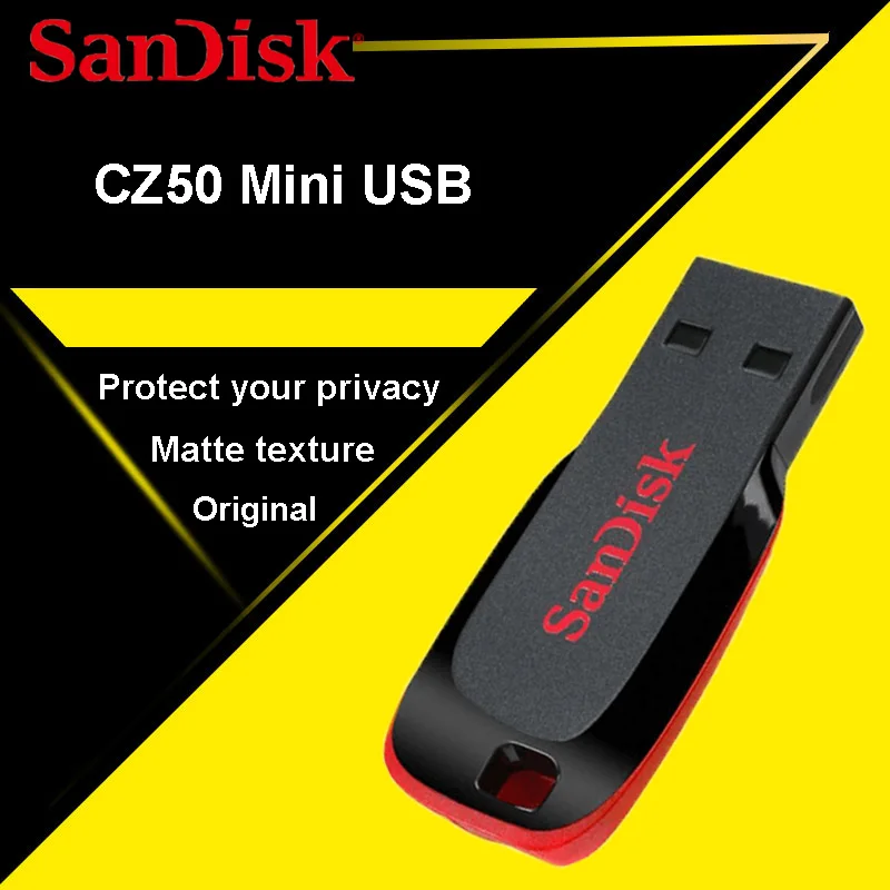 Sandisk USB 2 0 флэш накопитель Флешка 32 Гб 64 128 ГБ 16 8 мини флеш устройство для хранения U