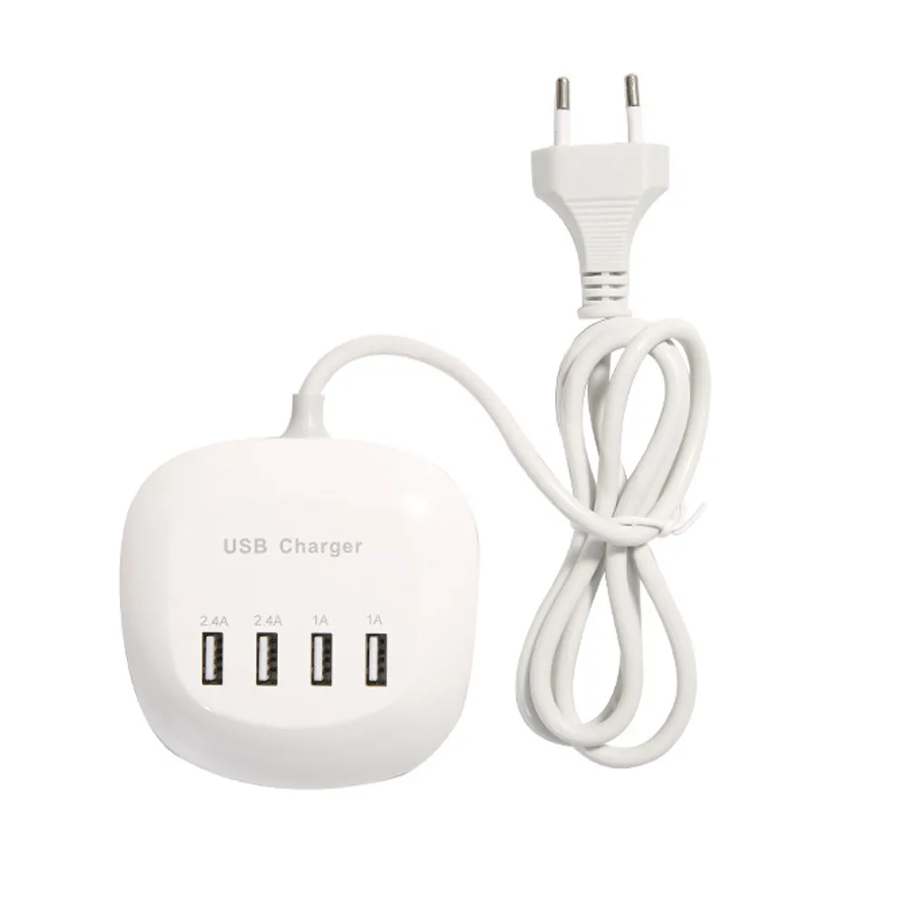 

CARPRIE 4 Port Charging Station USB Hub 5V 1A / 2.4A Fast Charger USB Power Plug Power 6J12 Drop Shipping