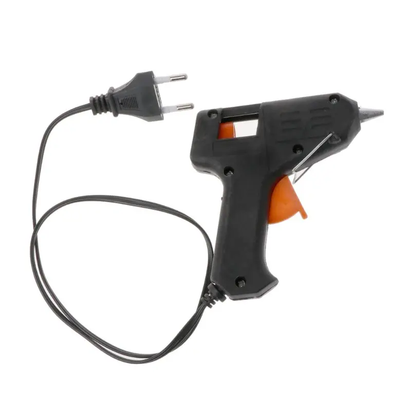 

1PC Art Craft Repair Tool 20W Electric Heating Hot Melt Glue Gun Sticks Trigger EU plug