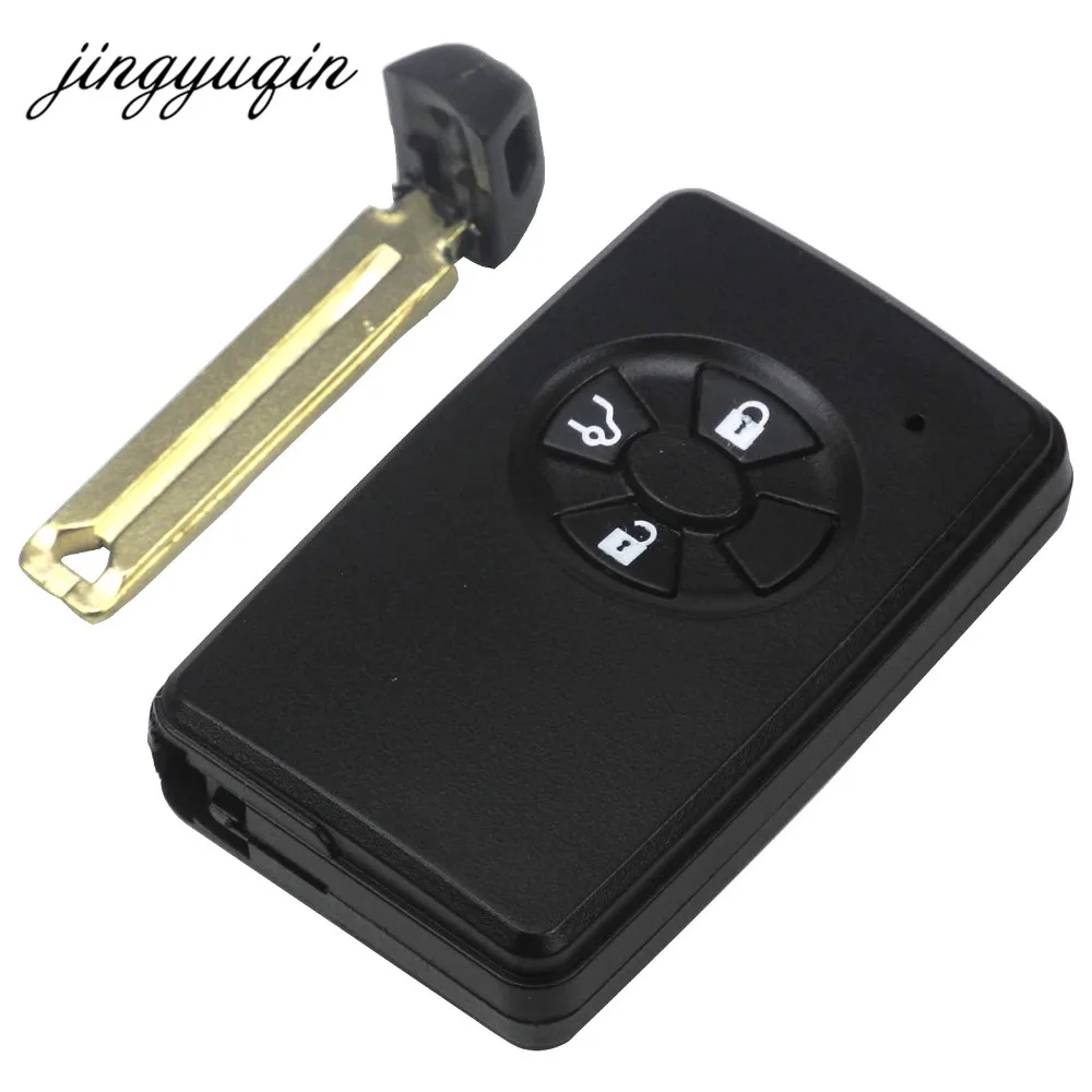 Черный корпус ключа jingyuqin подходит для TOYOTA Avalon Camry Crown Corolla Highlander RAV4 Vitz Ractis Smart Remote Key