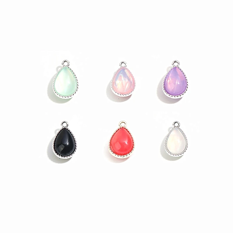 DoreenBeads 10 шт. сплав на основе цинка и Смола Подвески падение тусклый серебряный