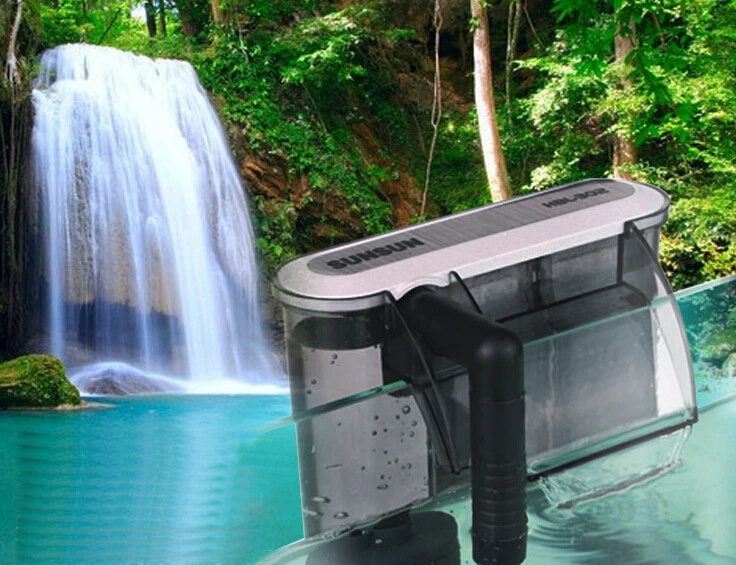 Fish tank filter small fish tank aquarium silent oxygen ultra thin wall