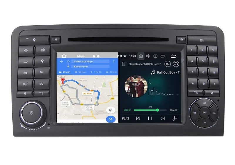 Top Belsee Octa Core 4GB Android 8.0 Radio Head Unit Car DVD Player For Mercedes Benz ML-Class W164 ML350 ML500 GL-Class X164 GL320 3