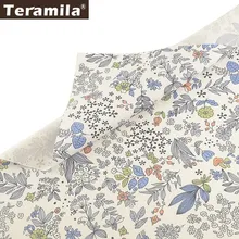 Teramila печатная ткань в цветочек хлопок саржевая ткань метров Tela Algodon DIY Скрапбукинг Tecido швейная ткань Patchwrok
