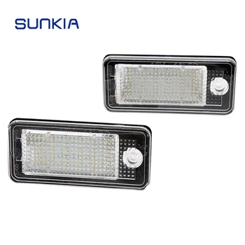 

2x SUNKIA Car LED License Plate Light Canbus Error Free Function for Audi A3 S3 A4 S4 A5 S5 B6 B7 A6 S6 A8 Q7 RS4