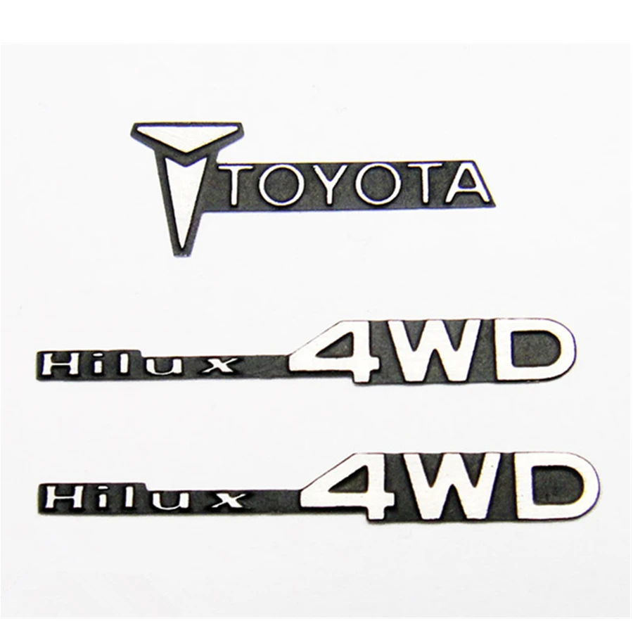 RC CAR Body Shell Metal LOGO STICKERS Fit For 1/10 Scale Rock Crawler Toys Truck Tamiya Hilux BRUISER Model Upgrade Accessories | Игрушки и