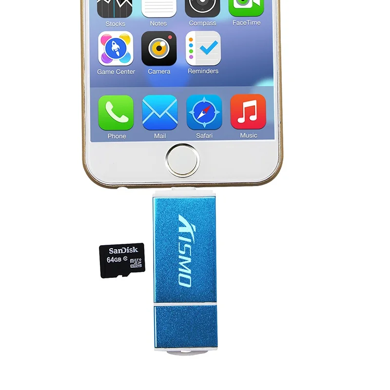 

Kisomo Micro SD Card Reader Adapter Micro USB SD Memory Card Adapter for iPhone X 8 7 6 Plus 5S iPad Laptop OTG Card Reader